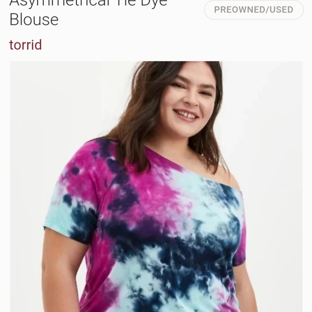 Asymmetrical torrid shirt
